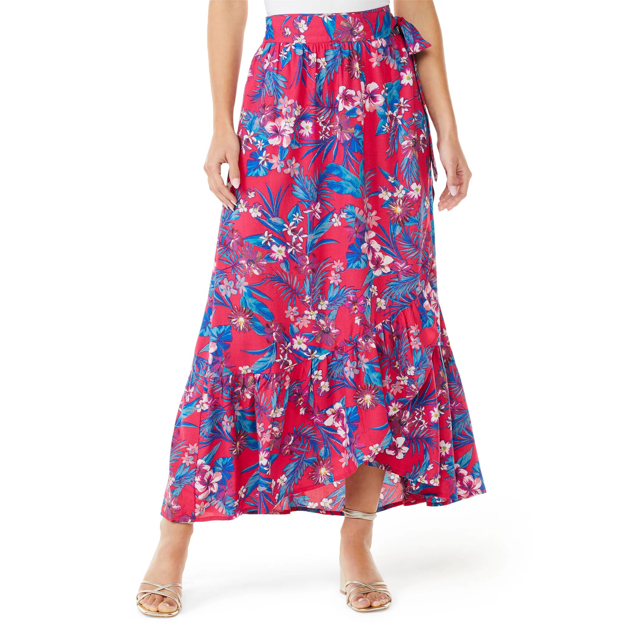 Sofia Jeans by Sofia Vergara Women's Ruffle Wrap Skirt | Walmart (US)