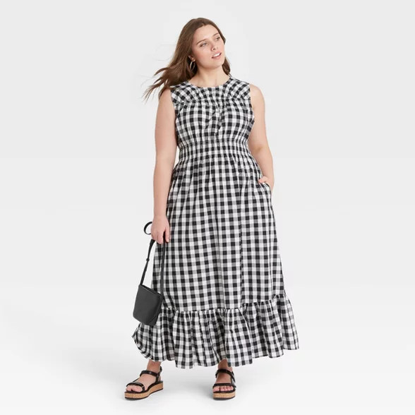Women's Sleeveless Smocked Waist Dress - A New Day™ | Target