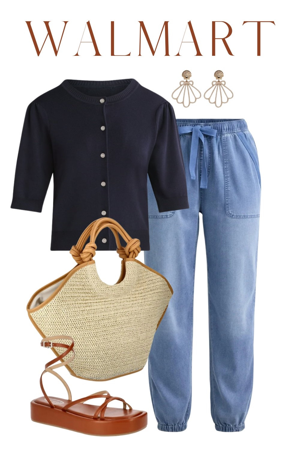 Walmart new arrivals, denim joggers, short sleeve sweaters, designer look for less, beach tote, strappy sandals

#LTKFindsUnder50 #LTKSeasonal #LTKStyleTip