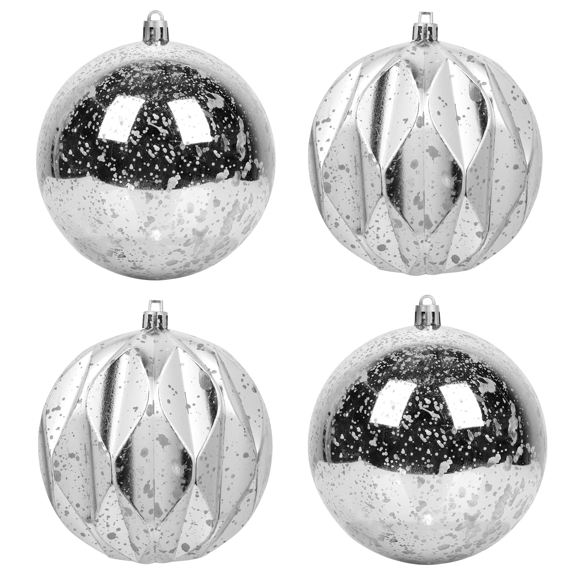 Extra Large Hanging Shatterproof Tree Ball Clear Christmas Ball Ornaments Decorative Mercury Ball... | Amazon (US)