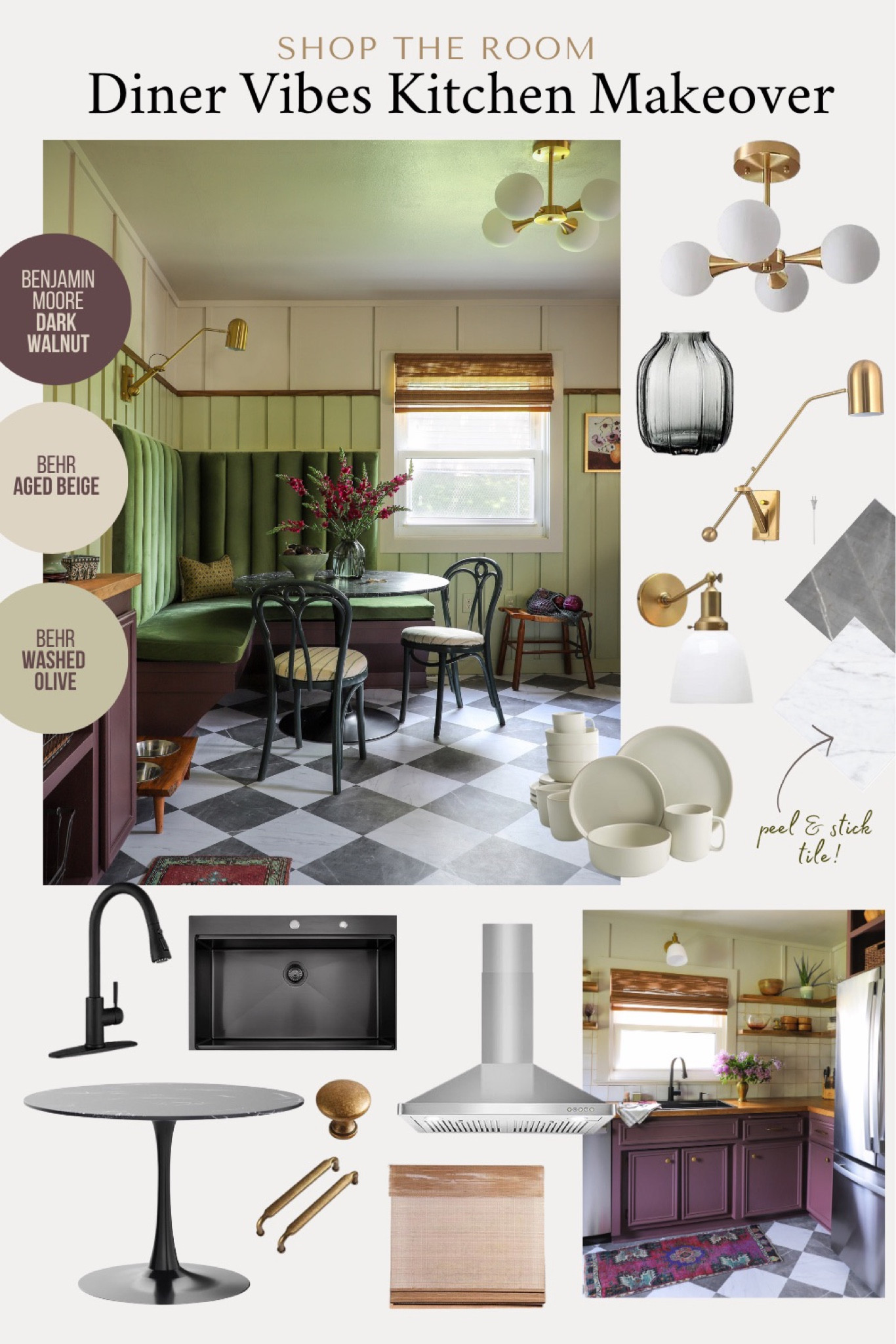 3-day diner vibe kitchen makeover, as seen on Makeover by Monday  

#LTKhome