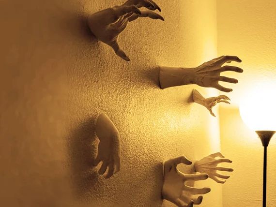 Creepy Reaching Hands Wall Decor  Spooky Scary Wall - Etsy | Etsy (US)