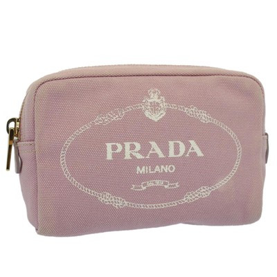 PRADA Pouch Canvas Pink Auth bs7928 | eBay US