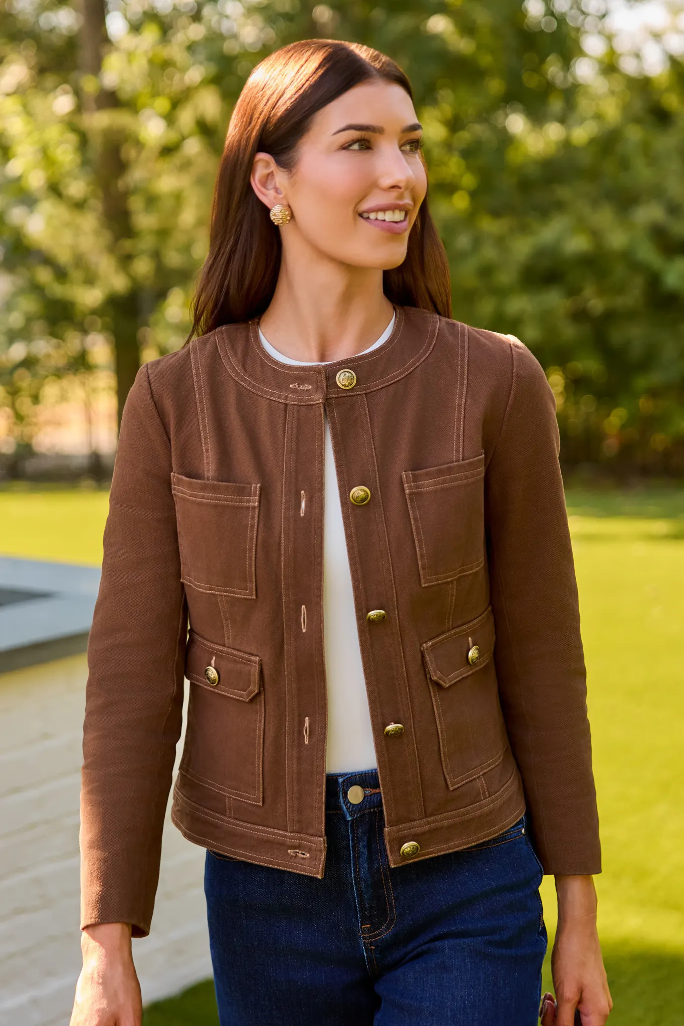 Rhodes Brown Tailored Jacket | Avara