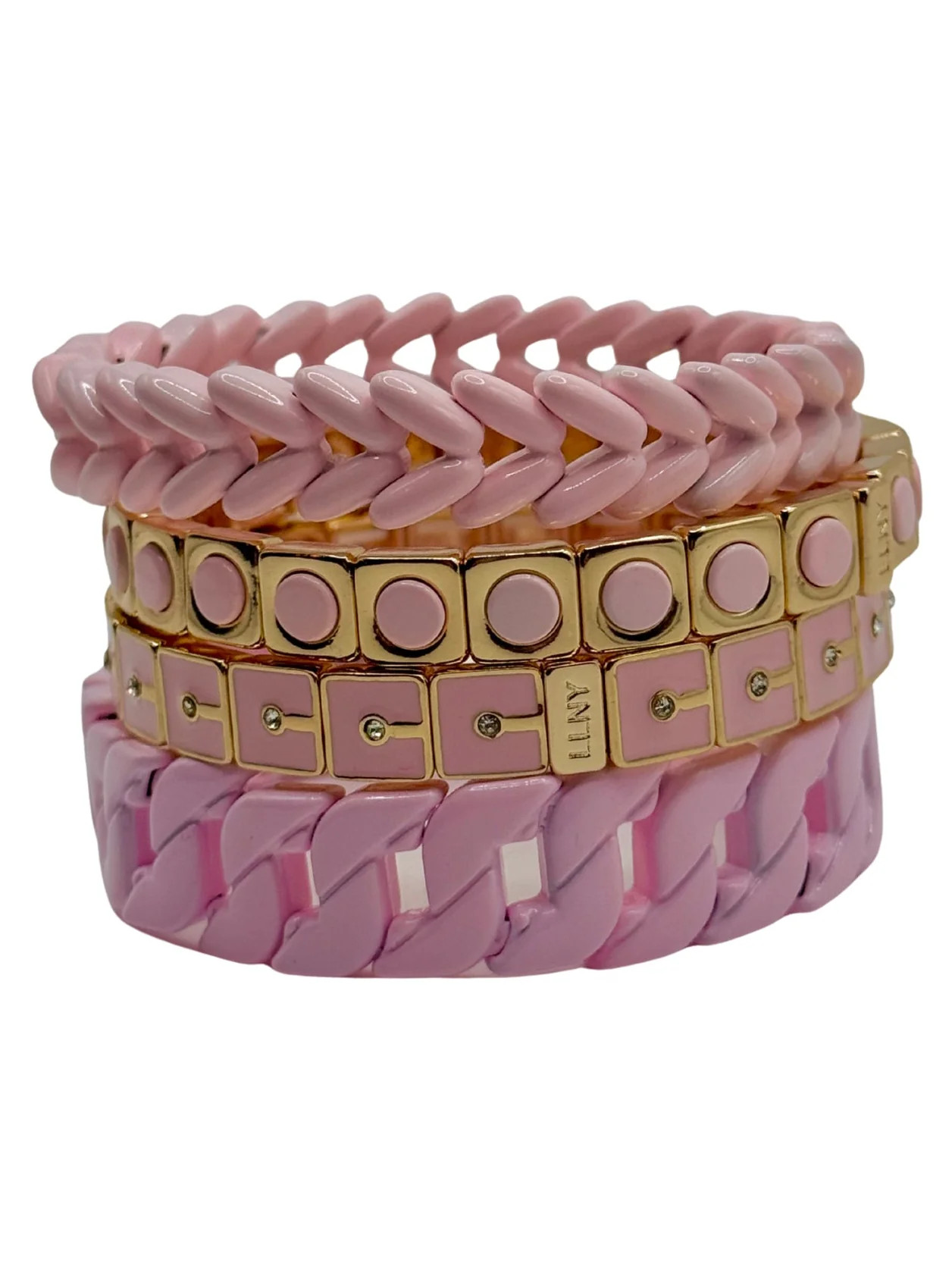 Ballerina Pink Stack Bracelets | La Lumiere NY
