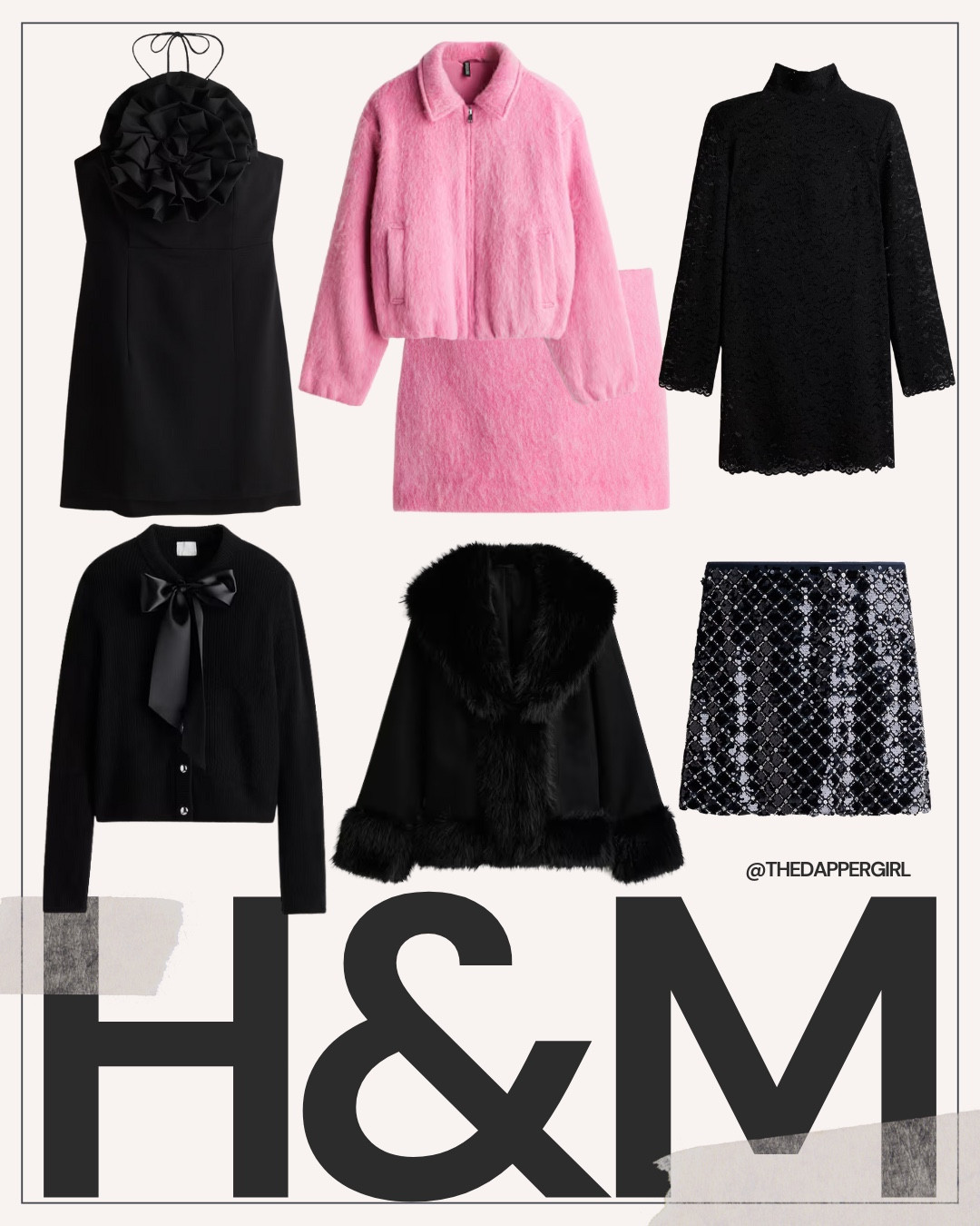 Holiday party finds from H&M! 20% off today-  #Pinkset #SequinSkirt #LaceDress #furSleeveCardigan

#LTKFindsUnder100 #LTKHoliday #LTKSaleAlert