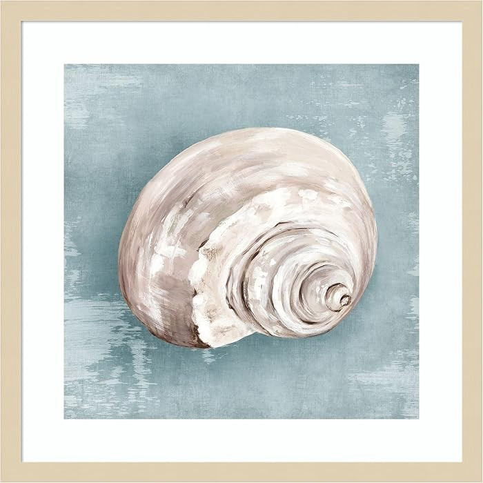 Amanti Art Framed Wall Art Print 21x21 Whispers of the Shore II by Eli Jones, Beach Wall Art, Coa... | Amazon (US)