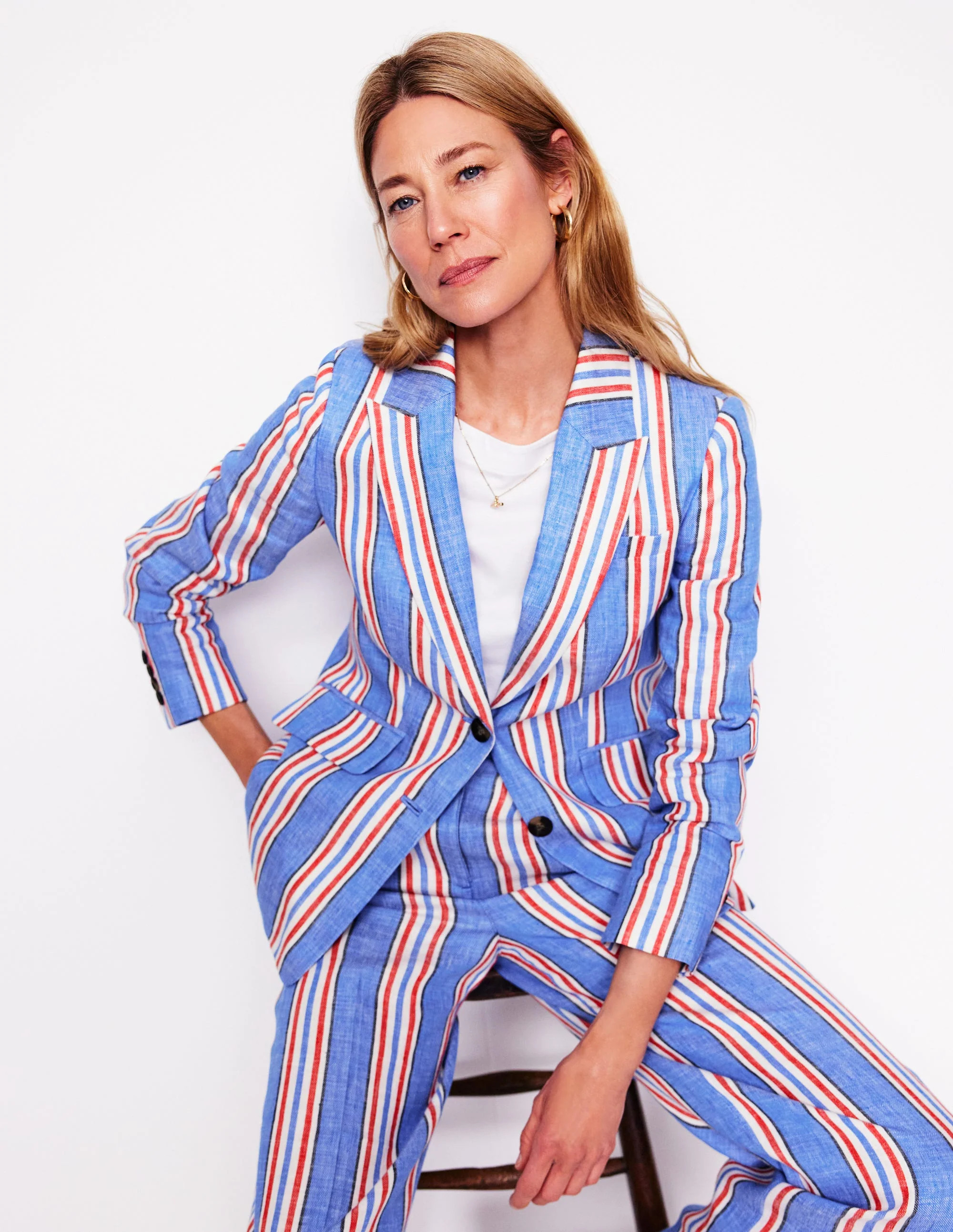 Peacock Plume, Red Stripe | Boden (US)