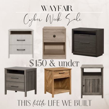 Nightstands $150 & under during wayfair cyber week sale!
Dining room
Living room
Kitchen
Christmas tree
Holiday decor
Thislittlelifewebuilt 
Area rug
Gallery wall 
Studio mcgee Target 
Target
Home decor 
Kitchen
Patio furniture 
McGee & co 
Chandelier 
Bar stools 
Console table 

#LTKsalealert #LTKHoliday #LTKhome