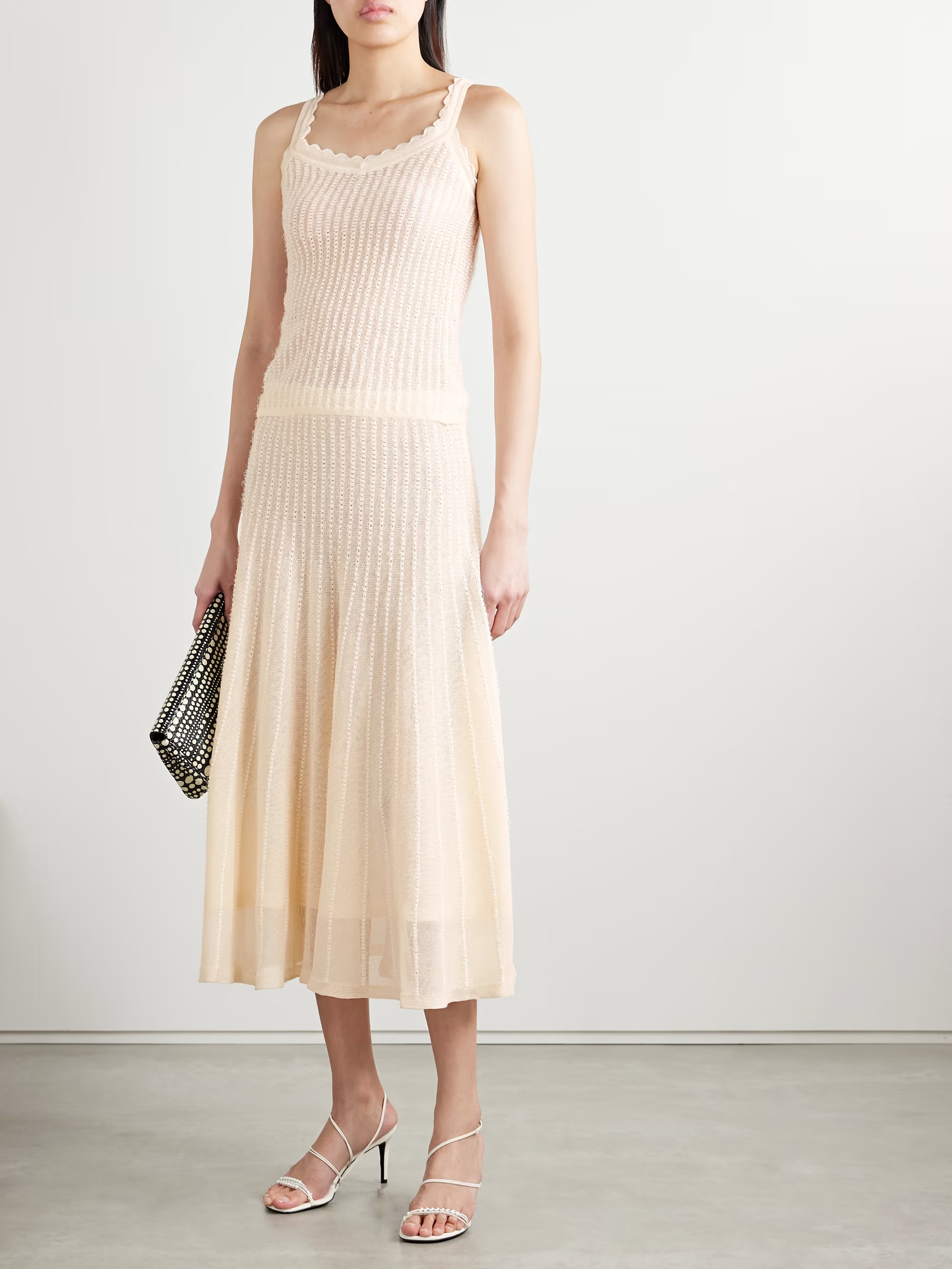 Dawn pointelle-knit midi skirt | NET-A-PORTER (UK & EU)