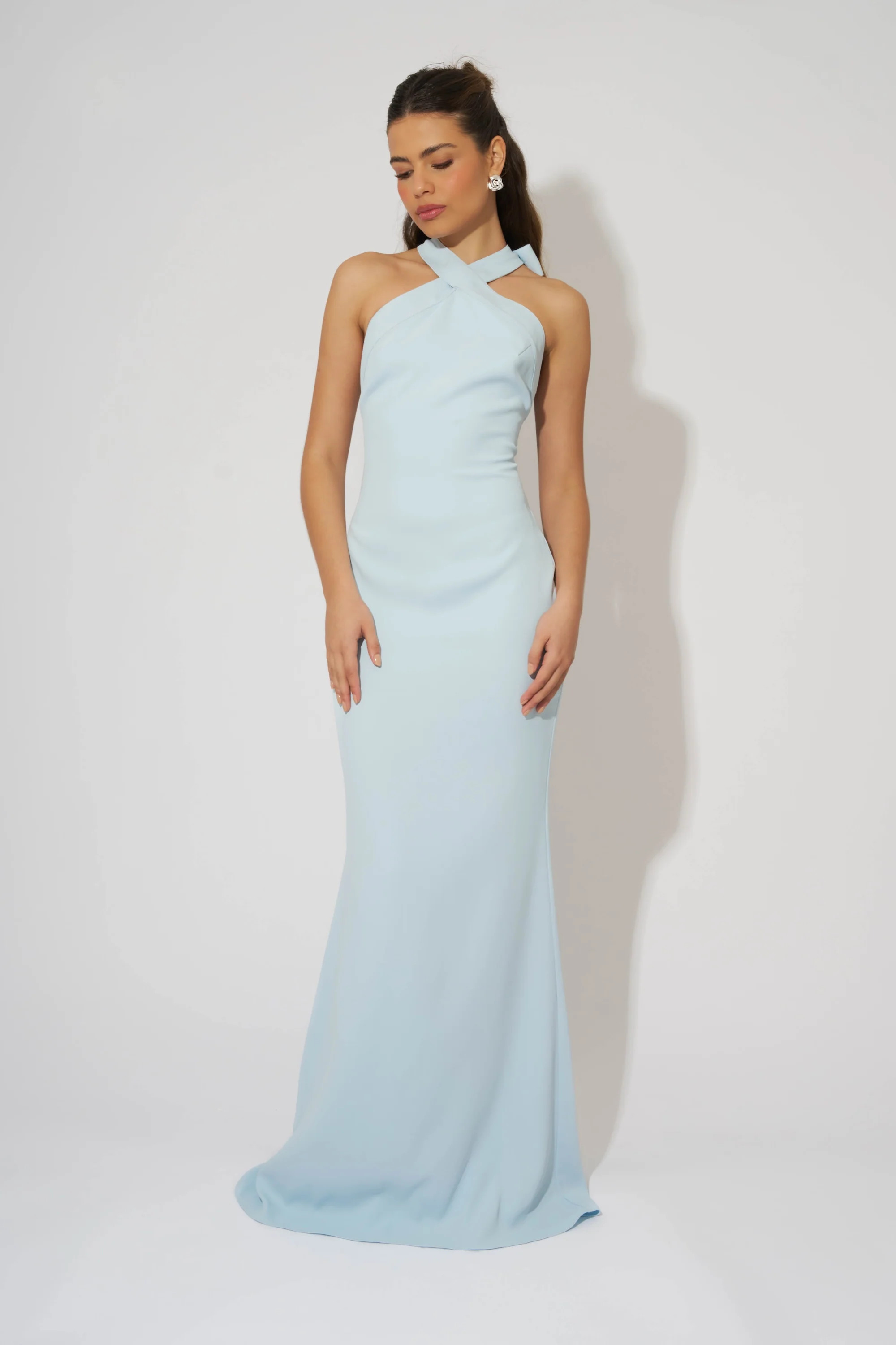 Cross Halter Neck Maxi Dress | Odd Muse