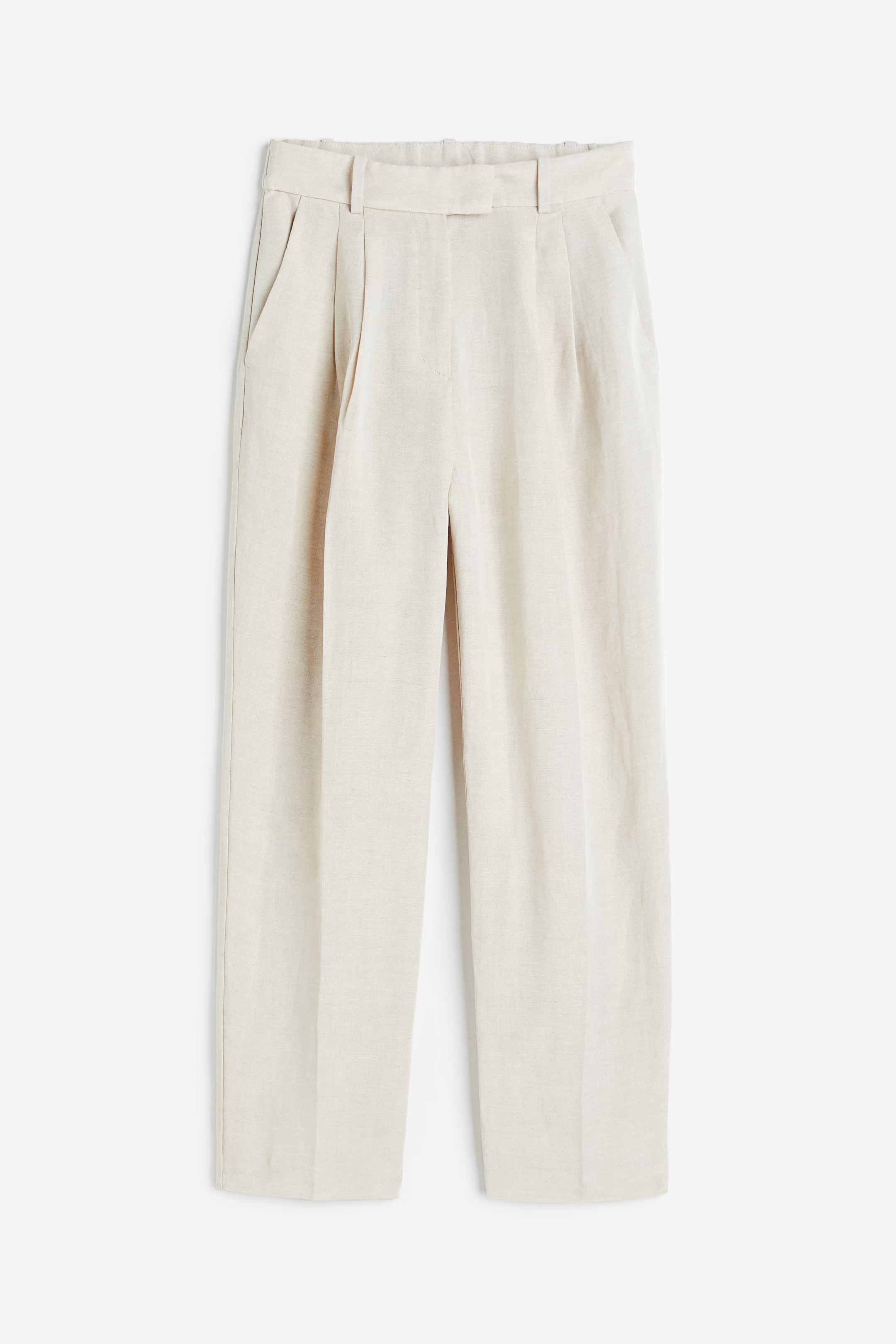 Tapered Linen-blend Pants | H&M (US + CA)