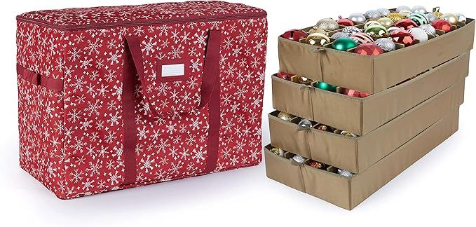 Amazon.com: Covermates Keepsakes Adjustable Ornament Storage Bag, Carrying Handles, Padded Protec... | Amazon (US)