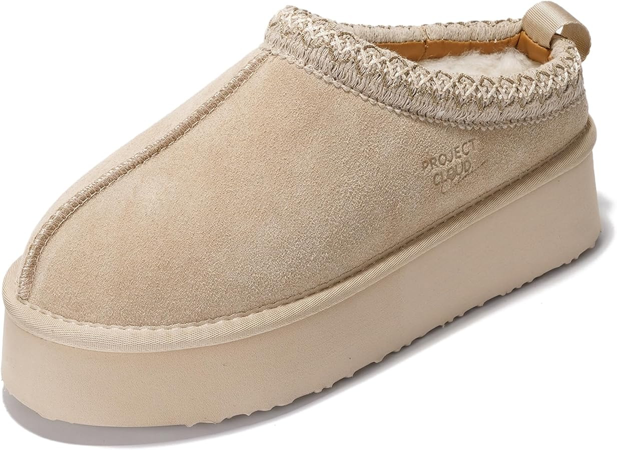 Project Cloud 100% Genuine Leather Platform Slippers for Women – Soft Memory Foam Womens Slippe... | Amazon (US)
