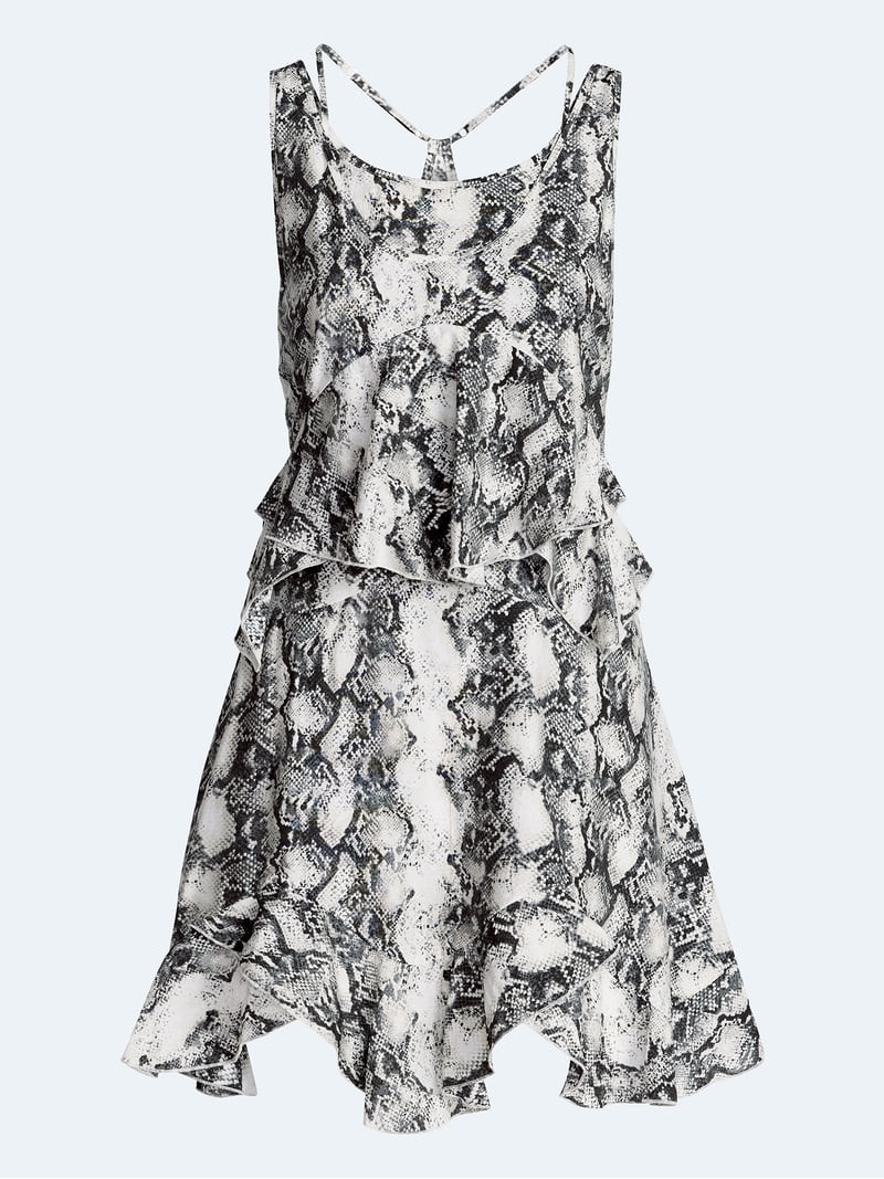 Devil Wears Prada Scoop Collection Women’s and Women's Plus Mini Ruffle Tank Dress, Sizes XS-4X | Walmart (US)