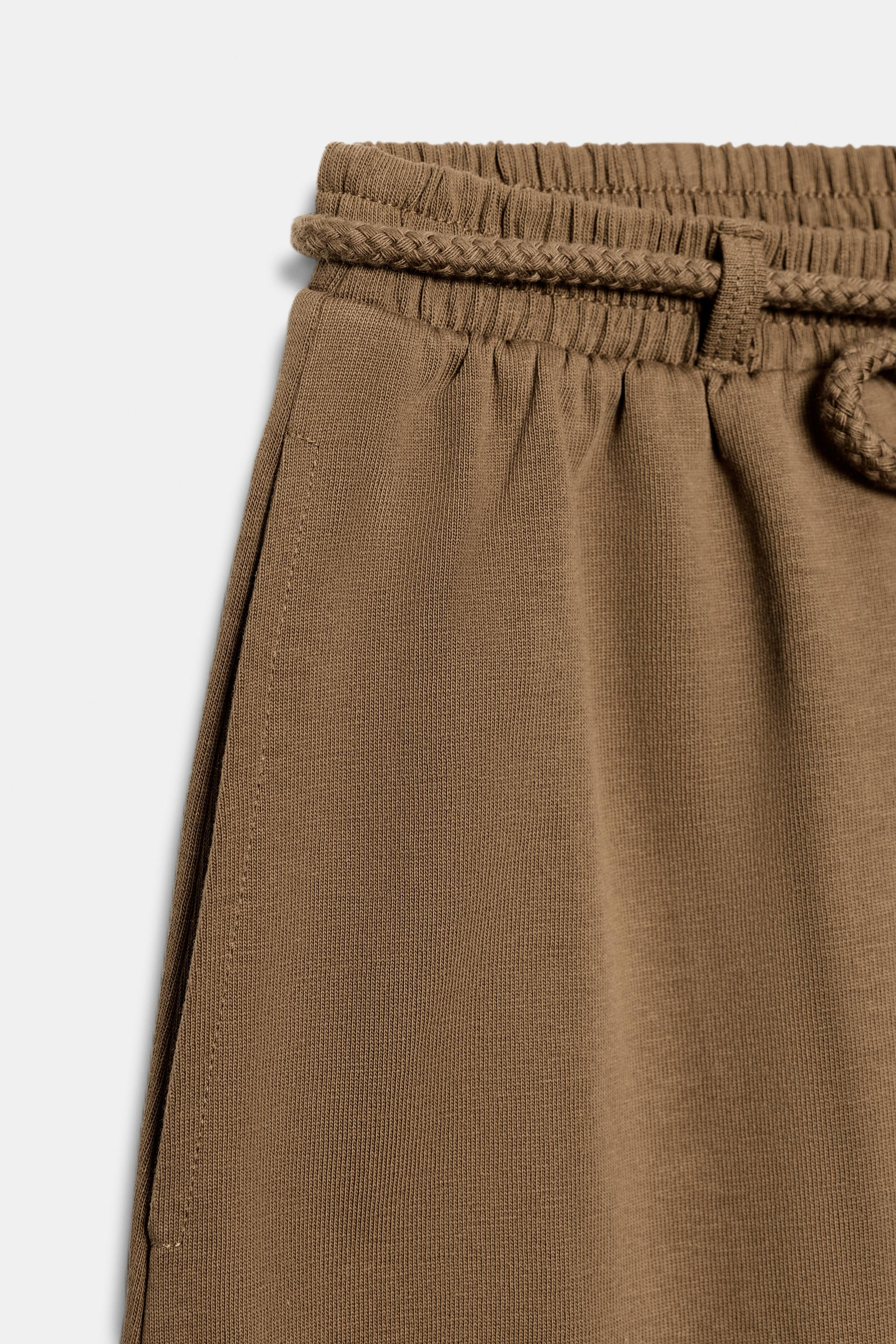 HEAVY COTTON BALLOON PANTS | Zara US
