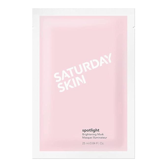 Saturday Skin Spotlight Brightening whitening Face Mask Single Pack Bilberry, Licorice and Lotus ... | Amazon (US)