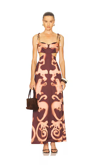 Alba Dress in Brown | Revolve Clothing (Global)