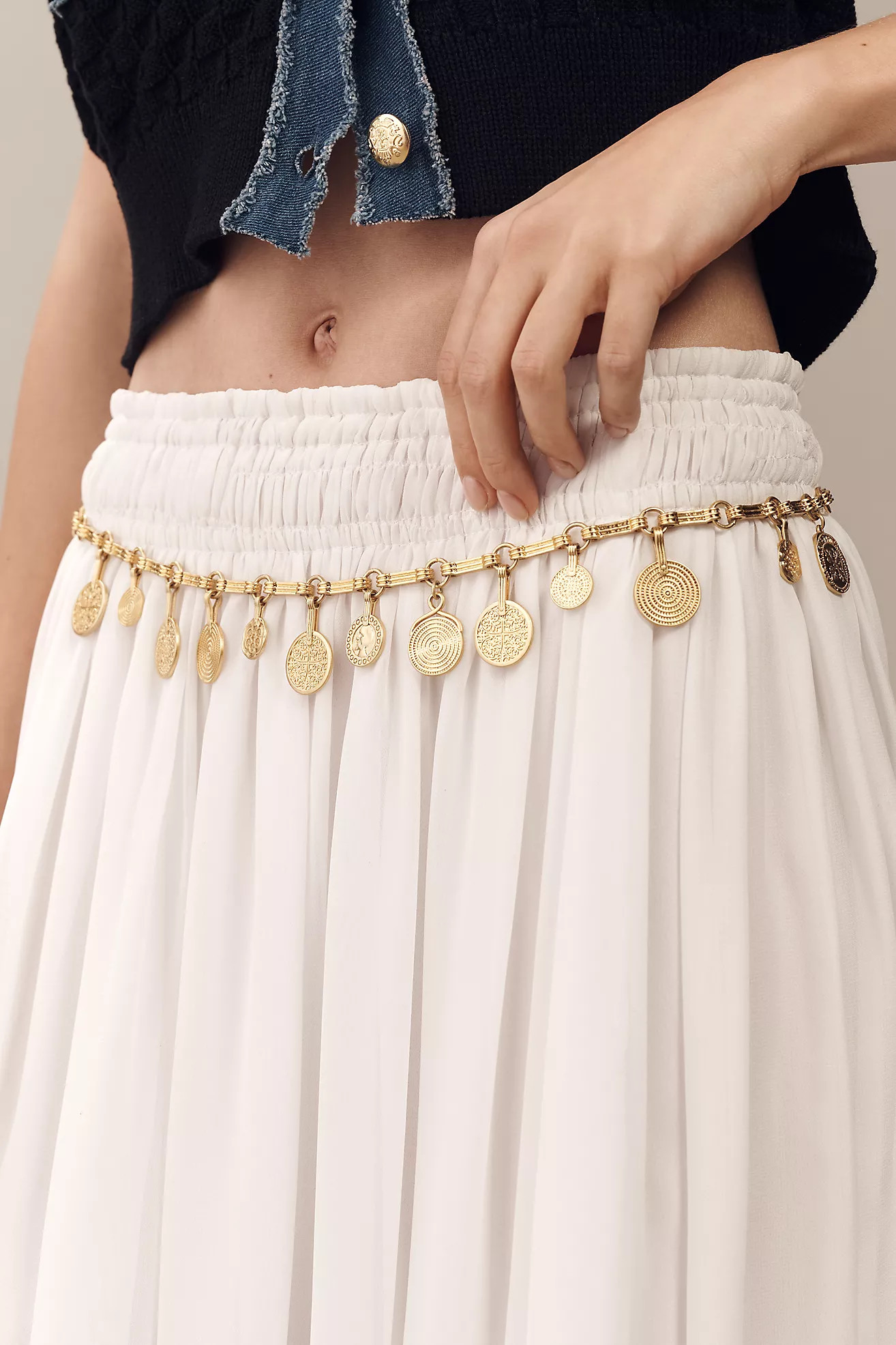 RIXO Isolde Chain Belt | Anthropologie (US)