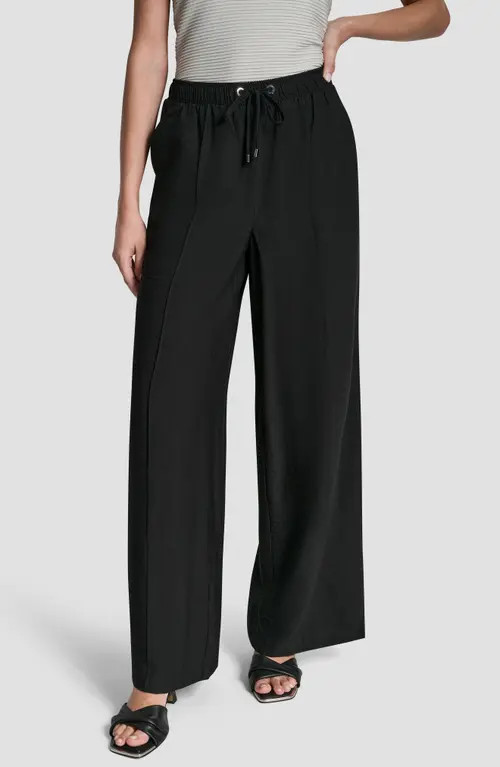 DKNY Drawstring Pants in Black at Nordstrom, Size X-Small | Nordstrom