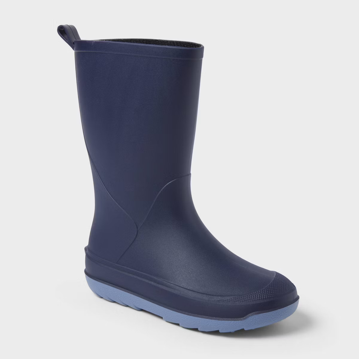 Kids' Andy Rain Boots - Cat & Jack™ Navy Blue 5: Waterproof, Pull-On, Flexible Sole | Target