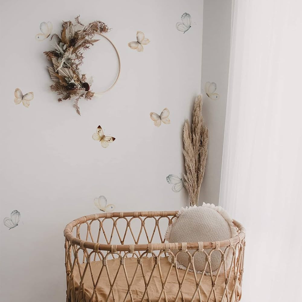 QUCHENG Boho Wall Decals Girls Bedroom Wall Stickers Removable Nursery Kids Room Decor Vinyl Mura... | Amazon (US)