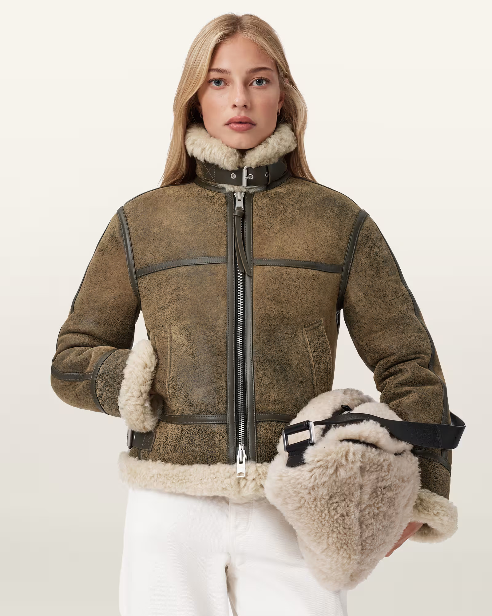 Lorel Vintage Merino Jacket VINTAGE BROWN | ALLSAINTS US | AllSaints US