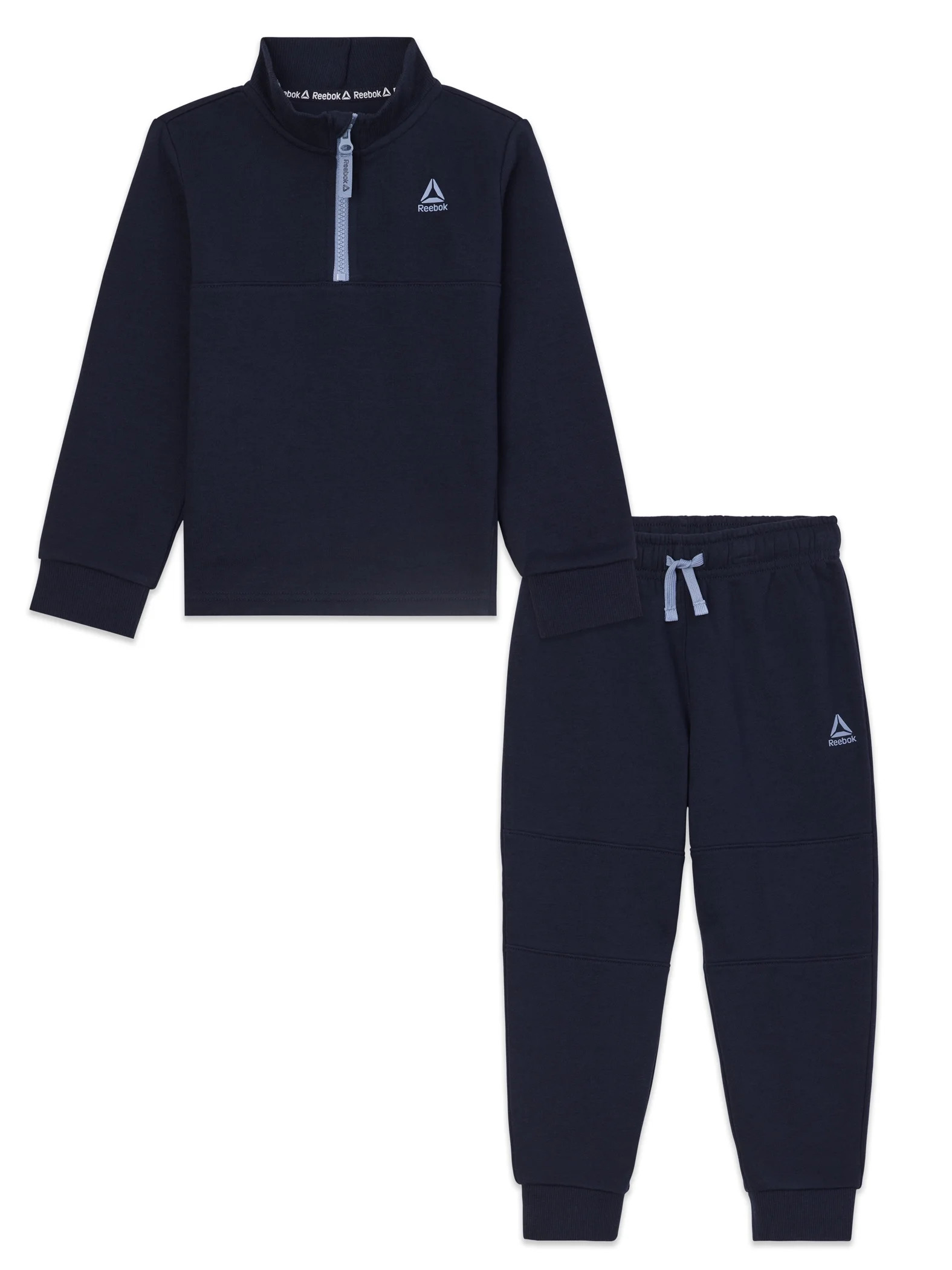 Reebok Toddler Unisex Half Zip Pullover and Jogger Set, 2 Piece, Sizes 12M-5T | Walmart (US)