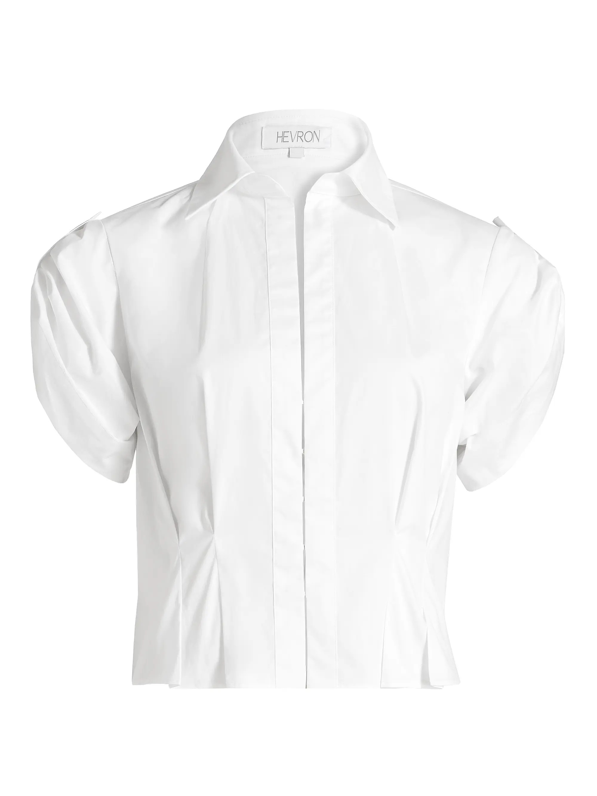 Hevron Opal Cotton Pintuck Top | Saks Fifth Avenue | Saks Fifth Avenue