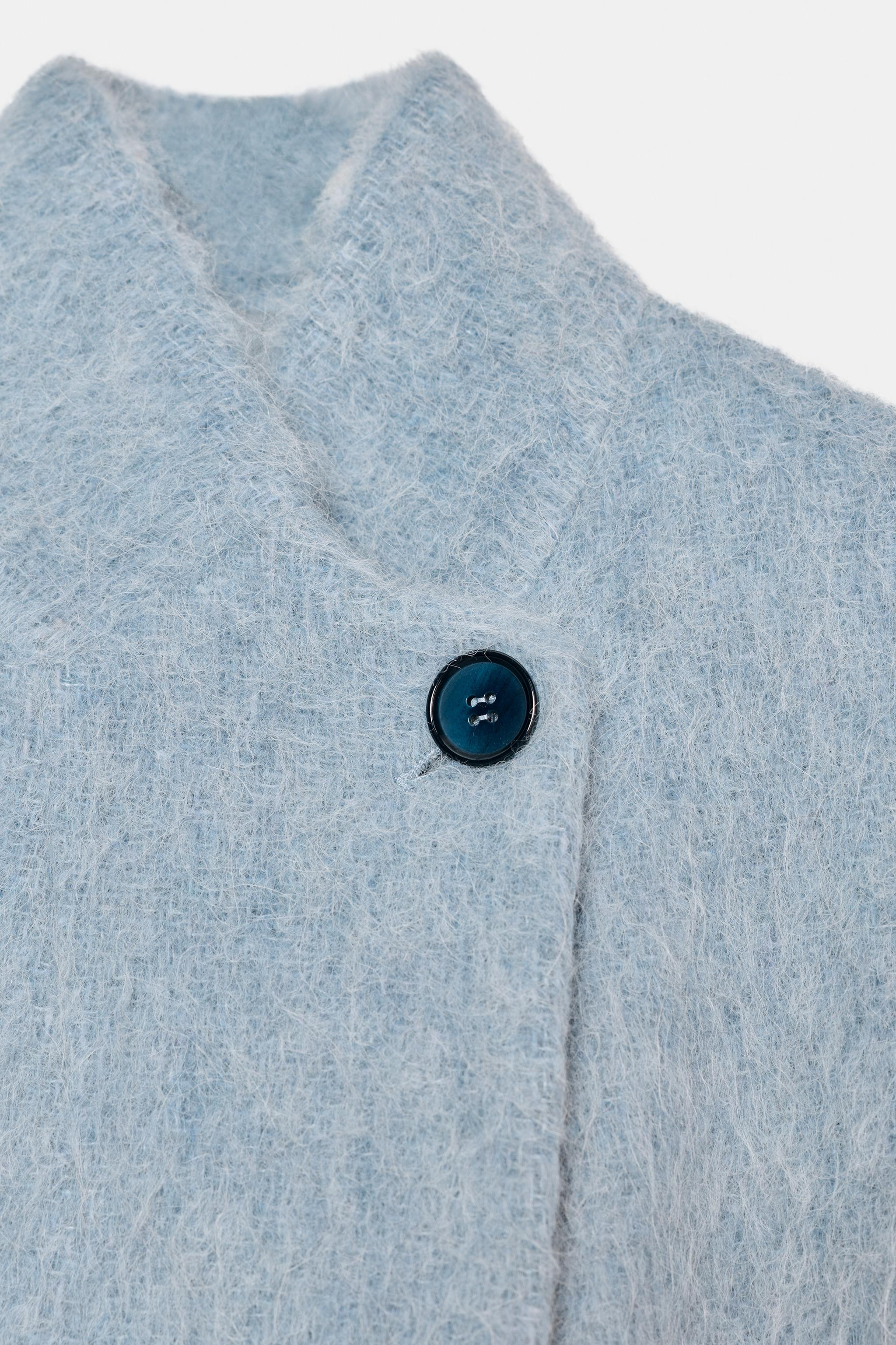 STRAIGHT COAT WITH MANTECO WOOL ZW COLLECTION | Zara US