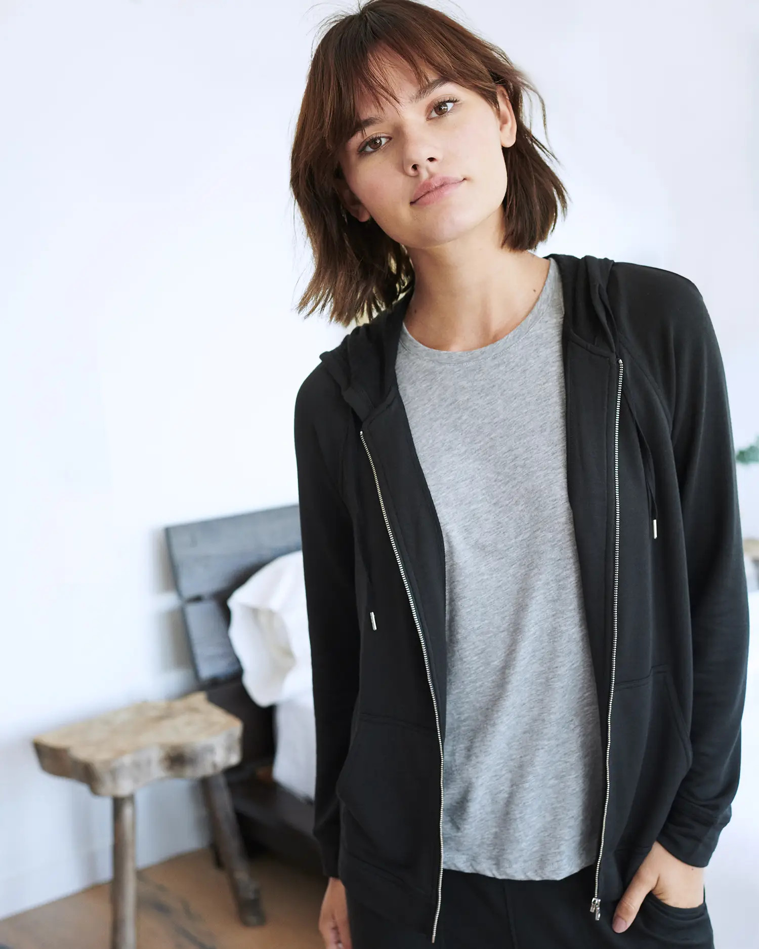 SuperSoft Fleece Zip Up Hoodie | Quince