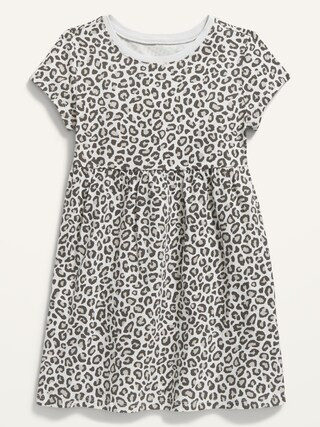 Fit & Flare Short-Sleeve Jersey Dress for Toddler Girls | Old Navy (US)