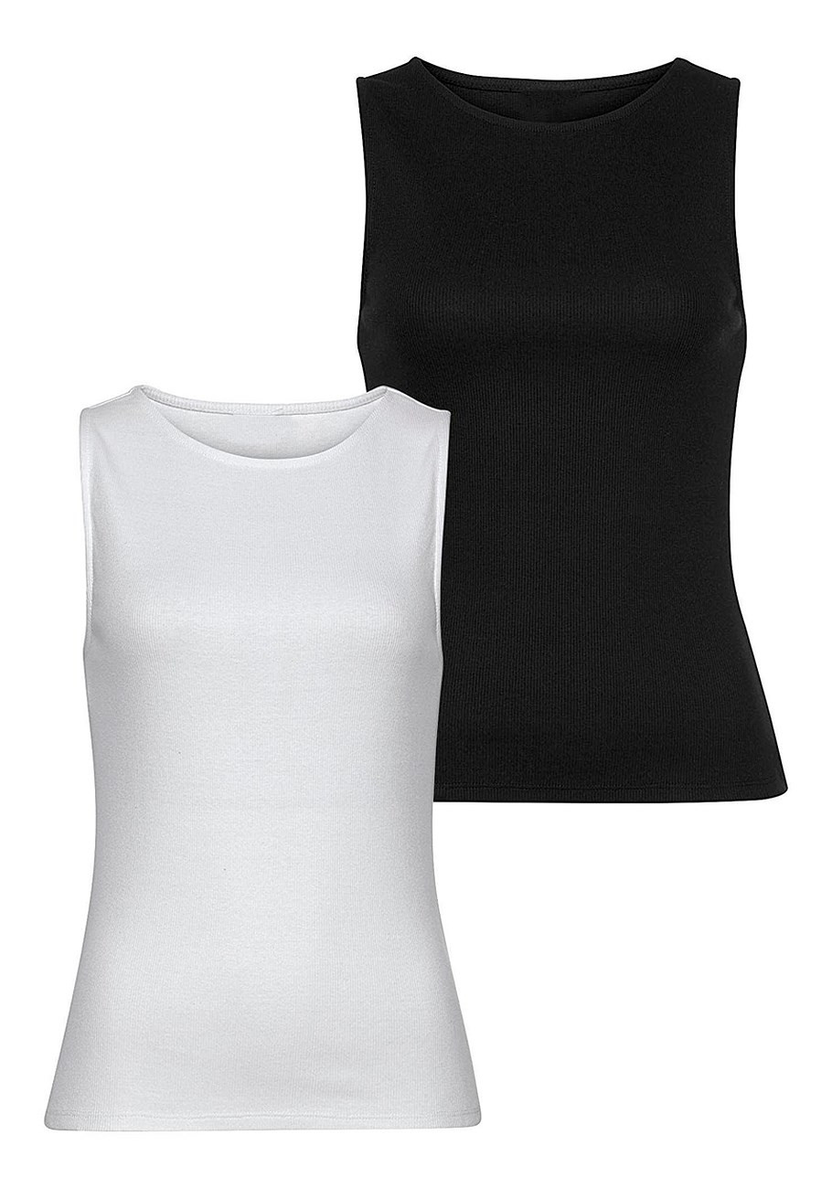 2 pk basic tank tops | Lascana