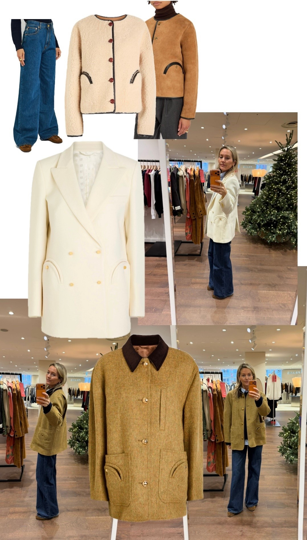 Gorgeous Blaze Milano pieces in the Harvey Nichols Sale 💫 
A classic cream blazer, a cool tweed jacket (love) , jeans and a shearling reversible jacket xx

#LTKsale #LTKwinter #LTKuk