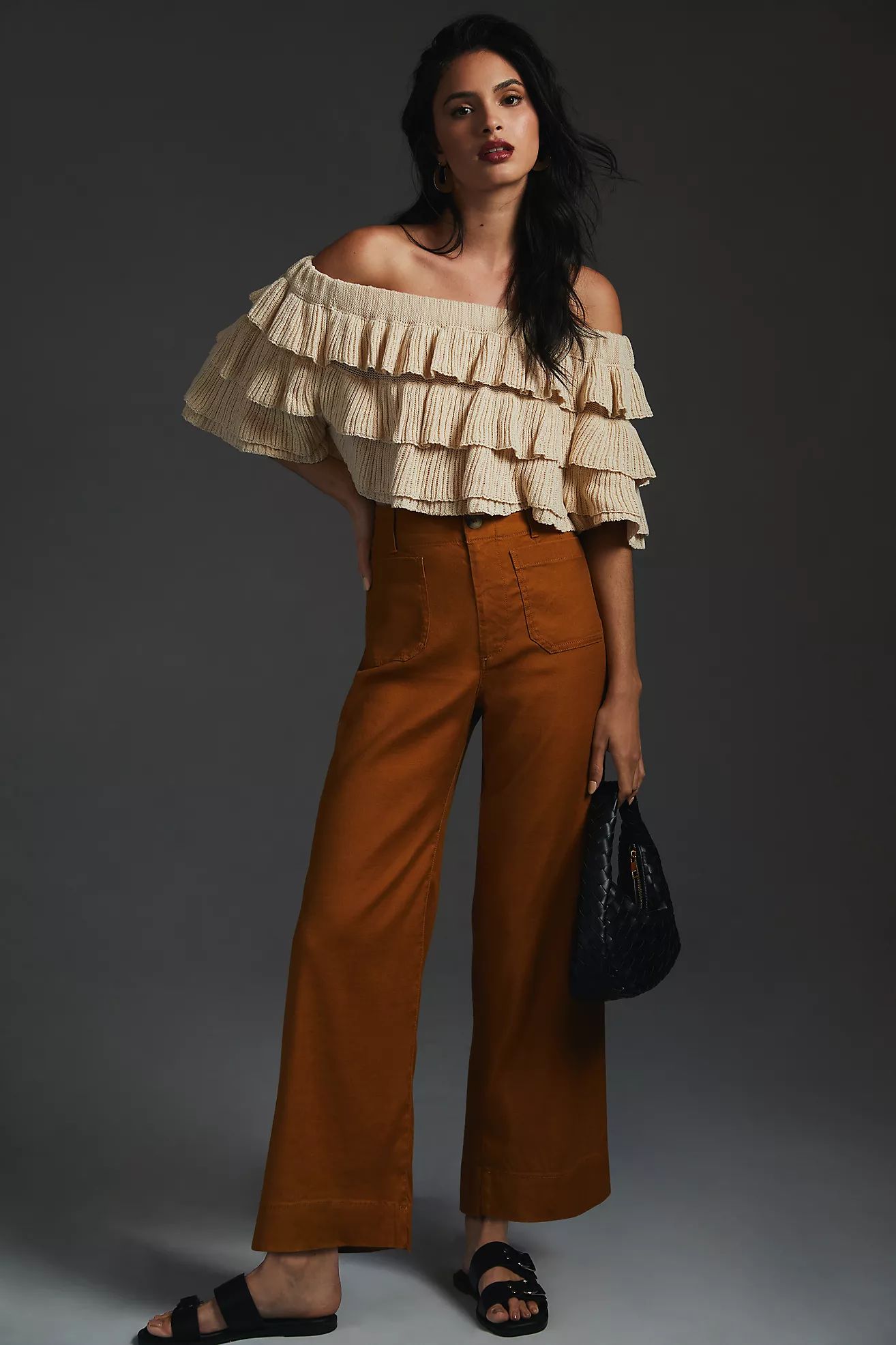 The Colette Cropped Wide-Leg Pants: Linen Edition | Anthropologie (US)