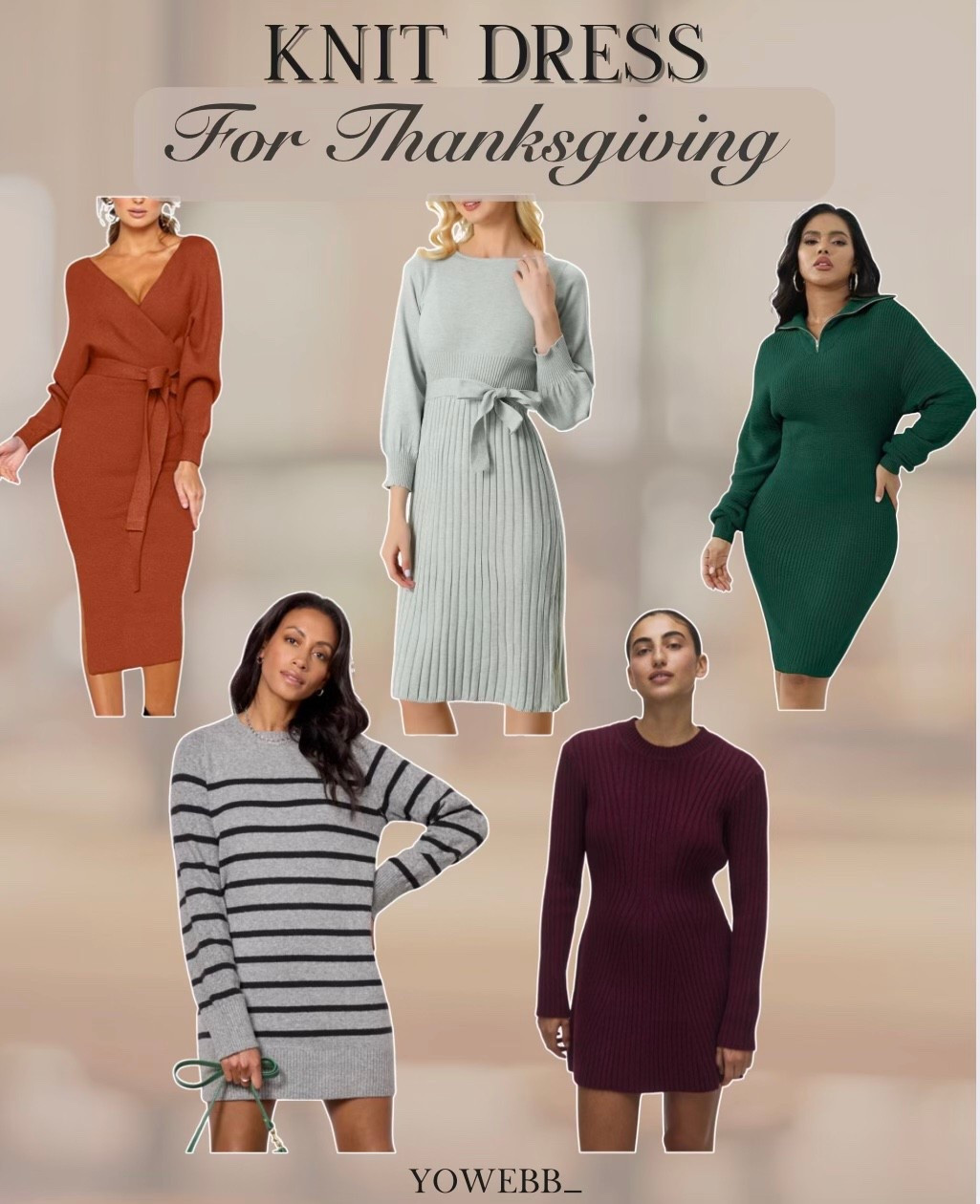 Not sure what to wear for Thanksgiving dinner? I’ve got you covered!
#ThanksgivingOutfit #KnitDress #FashionFinds

#LTKOver40 #LTKFindsUnder100 #LTKCyberWeek