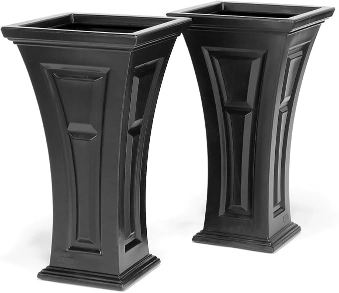 FCMP Outdoor Heritage Self-Watering Planter (2-Pack) – Set of 2 Large Planters for Porch, Patio... | Amazon (US)
