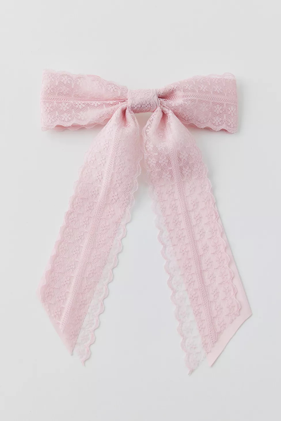 Dolly Satin Lace Hair Bow Barrette | Urban Outfitters (US and RoW)