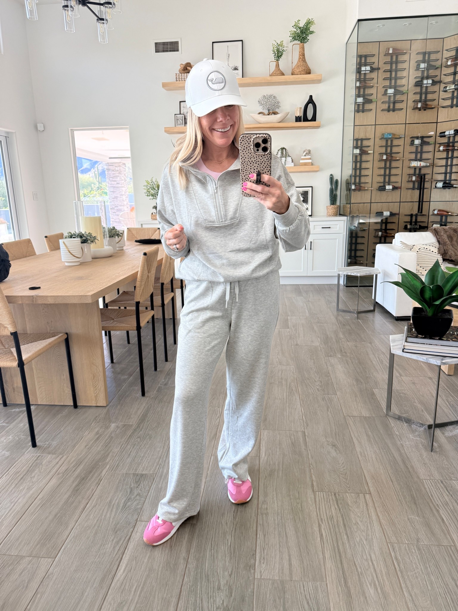 Size small regular length lounge shirt and medium sports bra. Pink Nikes run true to size. I’m in the eight. ￼


#LTKmomlife #LTKootd #LTKOver40