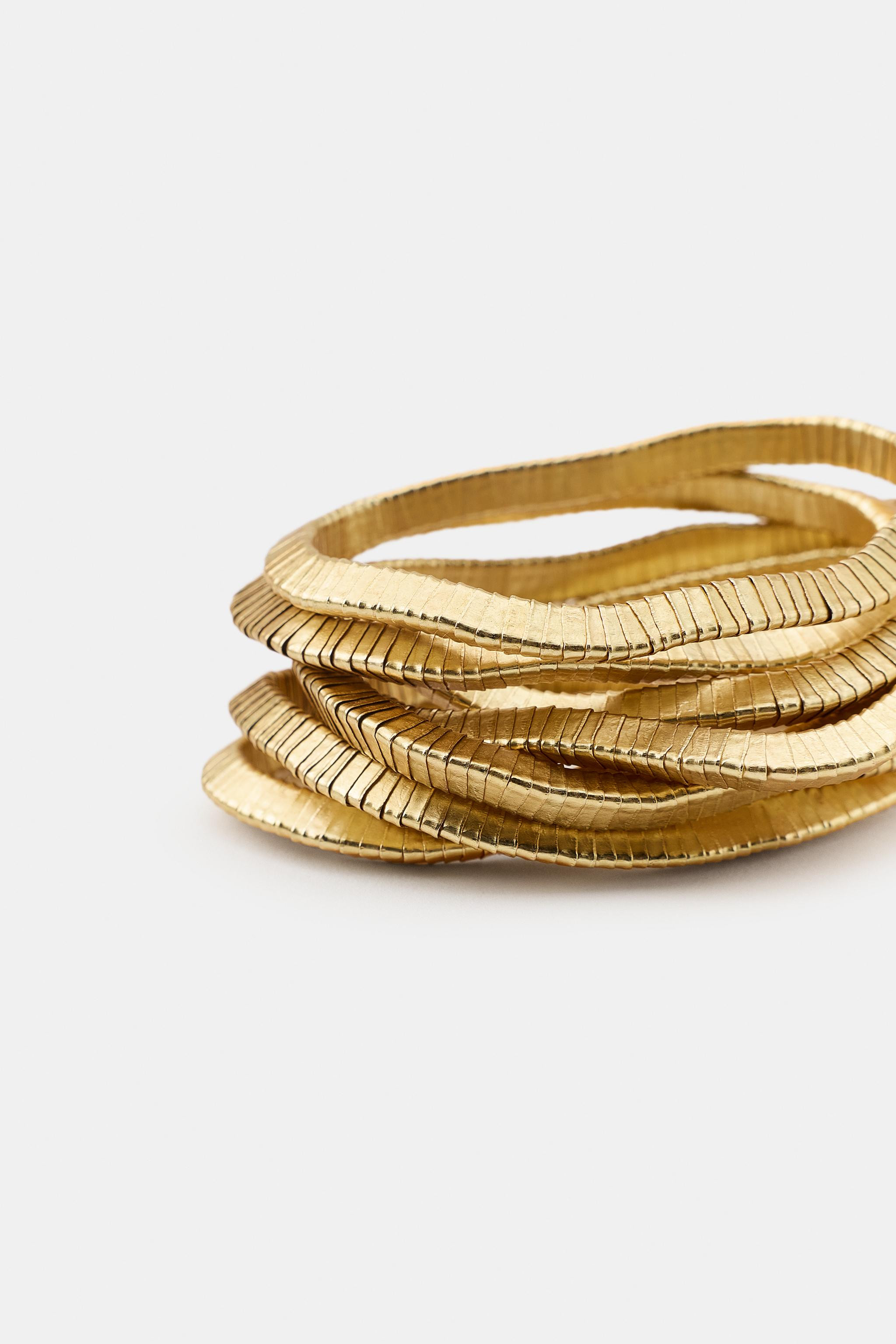 PACK OF ELASTIC BRACELETS WITH METAL PIECES | Zara US