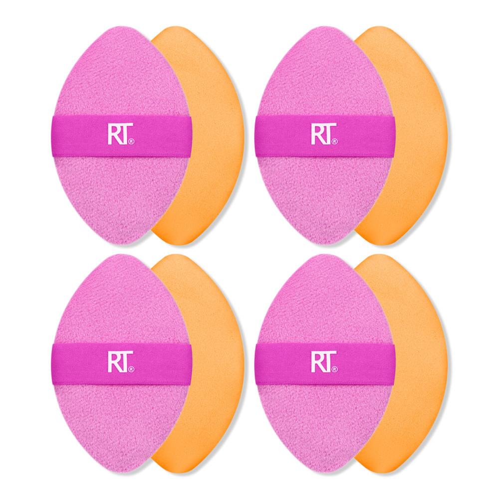Real Techniques Miracle 2-In-1 Dual-Sided Powder Puff 4-Pack | Ulta