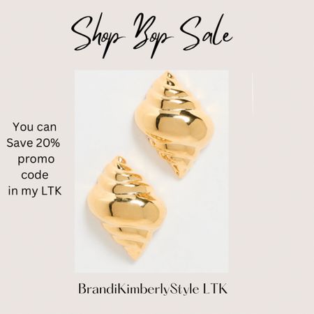 Shop these cute chunky post earrings today and save!! You can save 20% off ShopBop with code LTK20 
I do love a good bag for this sunny season 
#sale #spring #trendyearrings   BrandiKimberlyStyle 

#LTKstyletip #LTKsalealert #LTKSeasonal