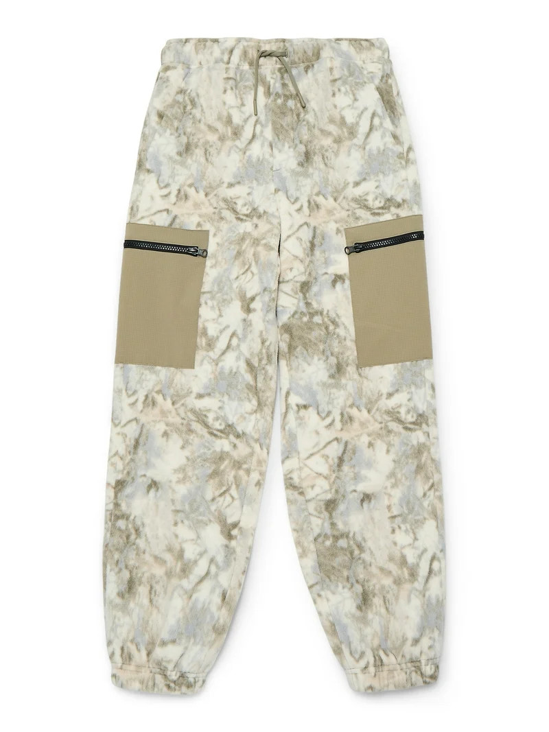 Weekend Academy Boys Polar Fleece Joggers with Zipper Pockets, Size XS-XXL | Walmart (US)