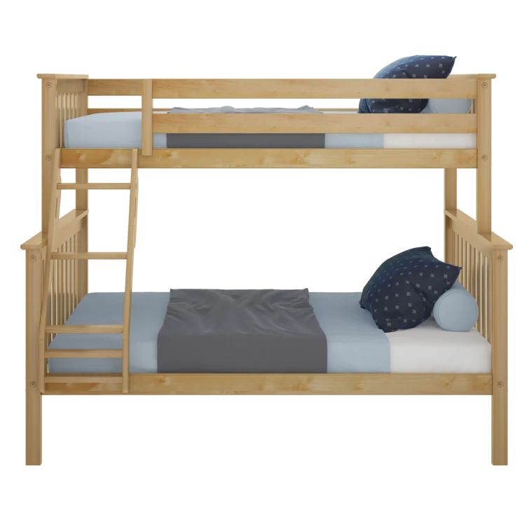 Bolles Twin Over Full Solid Wood Standard Bunk Bed by Harriet Bee | Wayfair North America