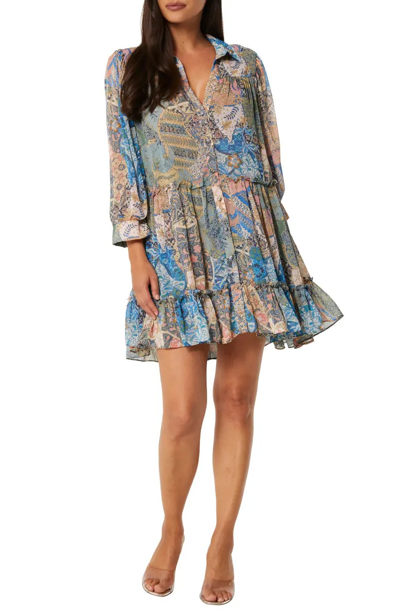 Mita Long Sleeve Shirtdress | Nordstrom