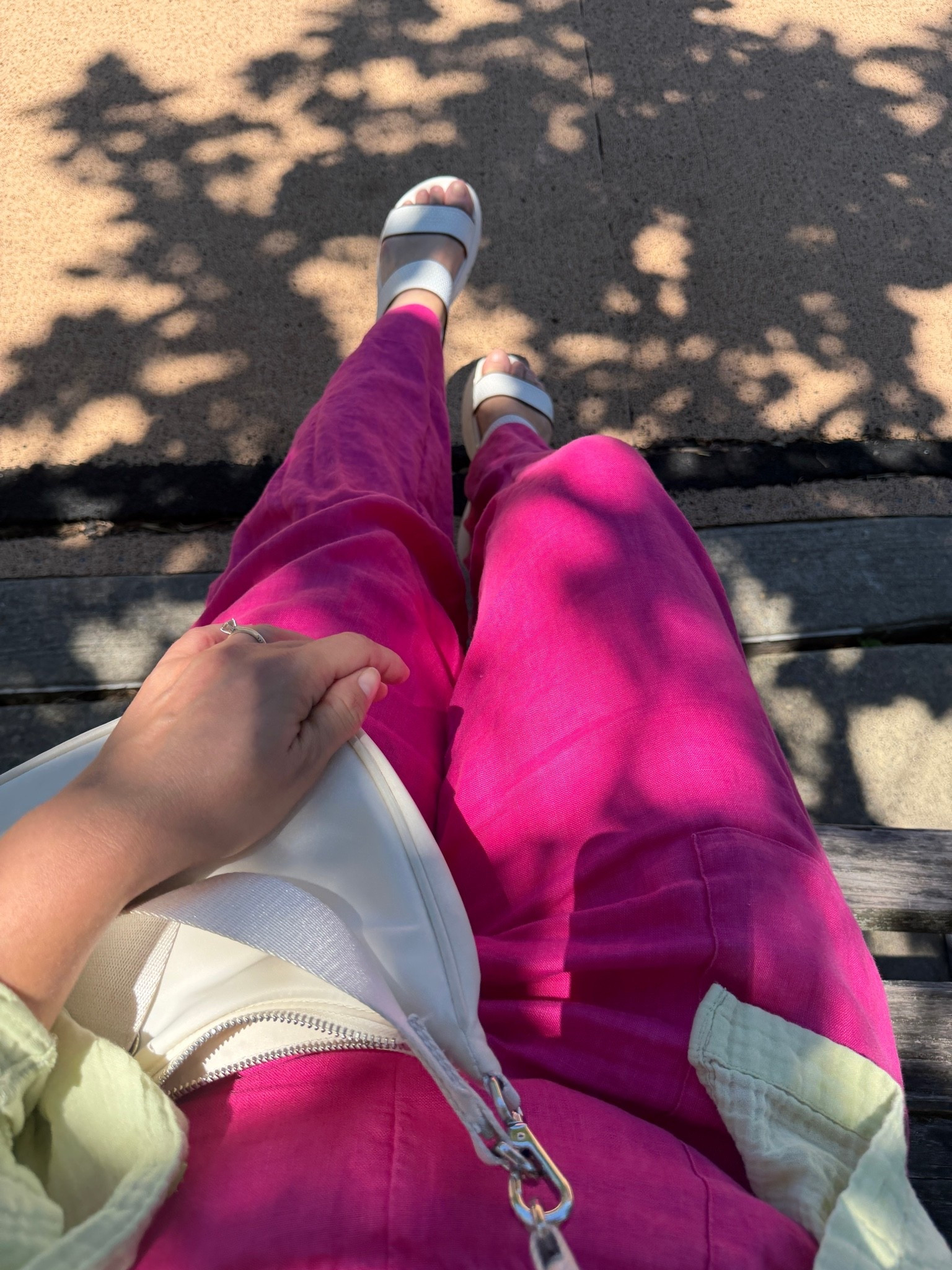 Relaxing this weekend in effortless linen and comfortable shoes by @VIVAIA

#LTKdayinmylife #LTKmomlife #LTKMidsize