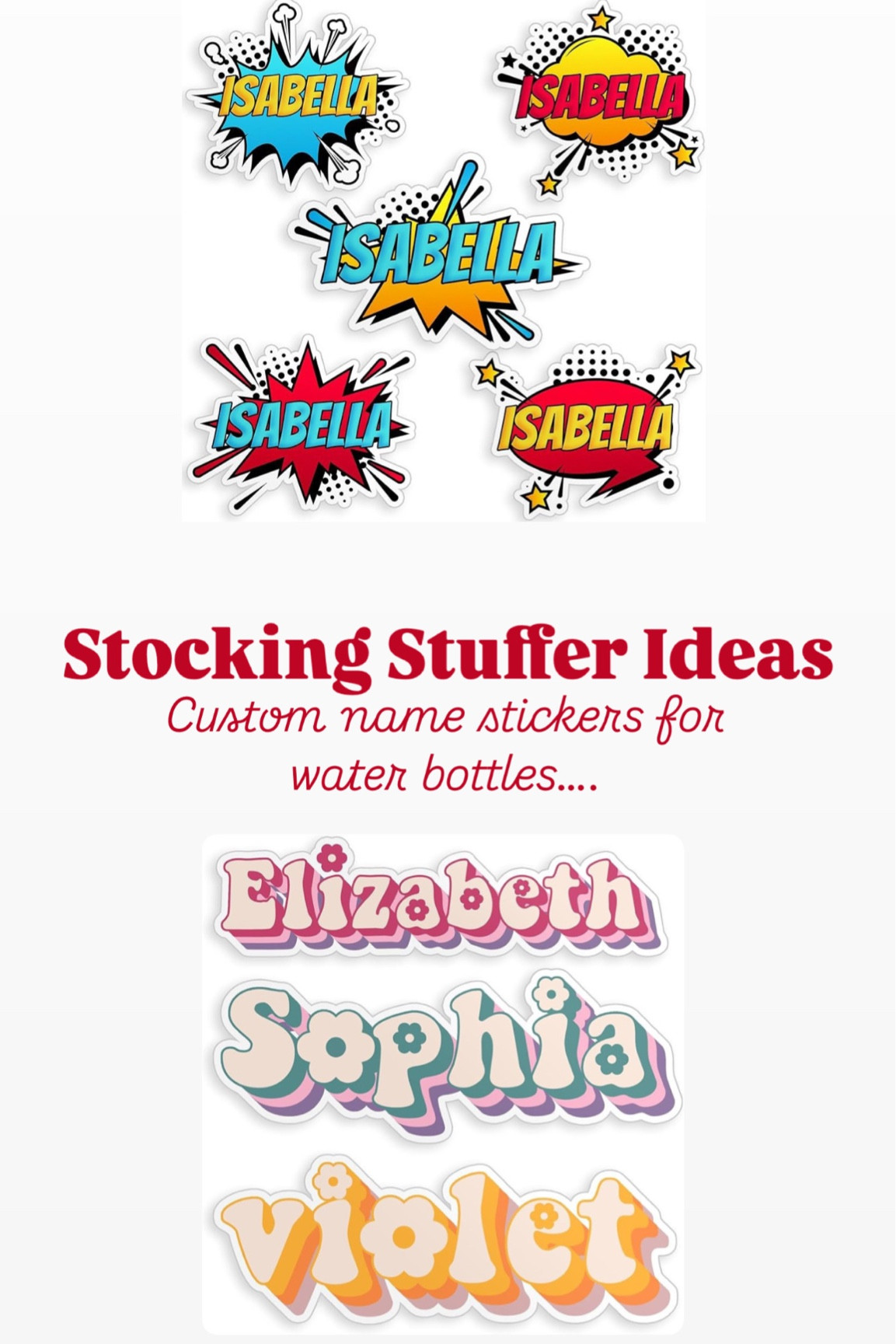 Stocking stuffer ideas!  Loving these final custom name labels or stickers you can put on water bottles, lunchboxes, and more!

#KidsStockingStuffers #StockingStuffers #GiftIdeasForKids #NameLabels #AmazonFINDS

#LTKHoliday #LTKGiftGuide #LTKKids