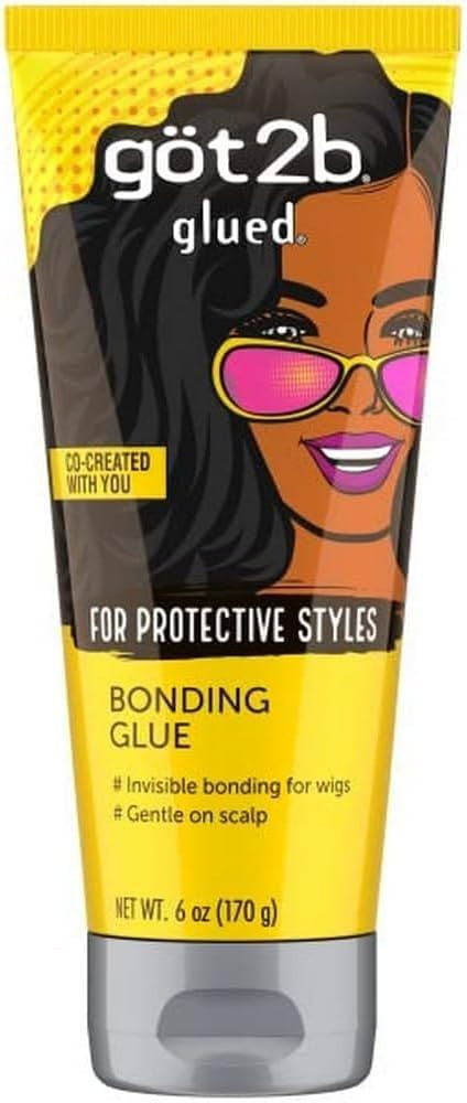 Got2b Glued Bonding Glue, For Protective styles, Gentle on Scalp, Wig Glue 6 oz | Amazon (US)