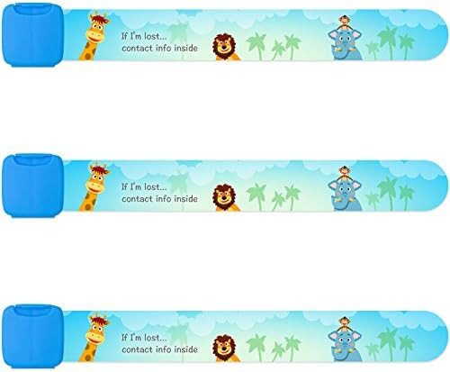 Amazon.com : Reusable Child Safety ID Wristbands, Waterproof Adjustable Travel ID Band for Kids, ... | Amazon (US)