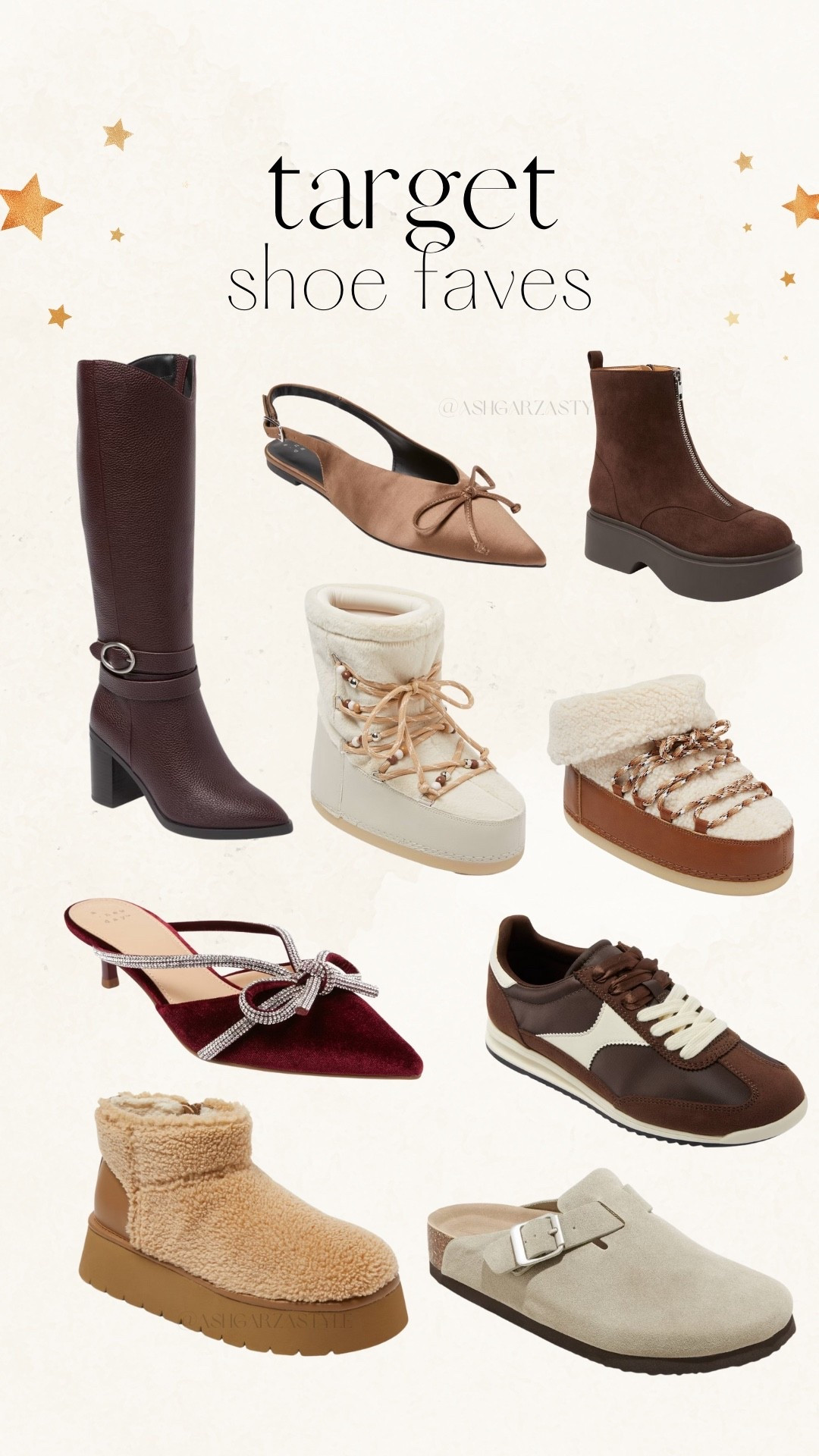 Target shoe faves🙌🏻🙌🏻

Boots, winter shoes, winter boots, winter shoe style, snow, boots, sneakers, shoe fashion, sling, back shoes, mules



#LTKSeasonal #LTKFindsUnder50 #LTKHoliday